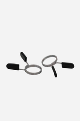 Karnage Olympic Barbell Spring Collar Set with Black Handle