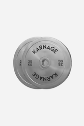 Karnage Steel Calibrated Weight Plates - Chrome Finish