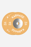 Karnage Coloured Rubber Calibrated Competition Weight Plate