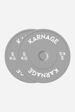 Karnage Coloured Rubber Calibrated Competition Weight Plate