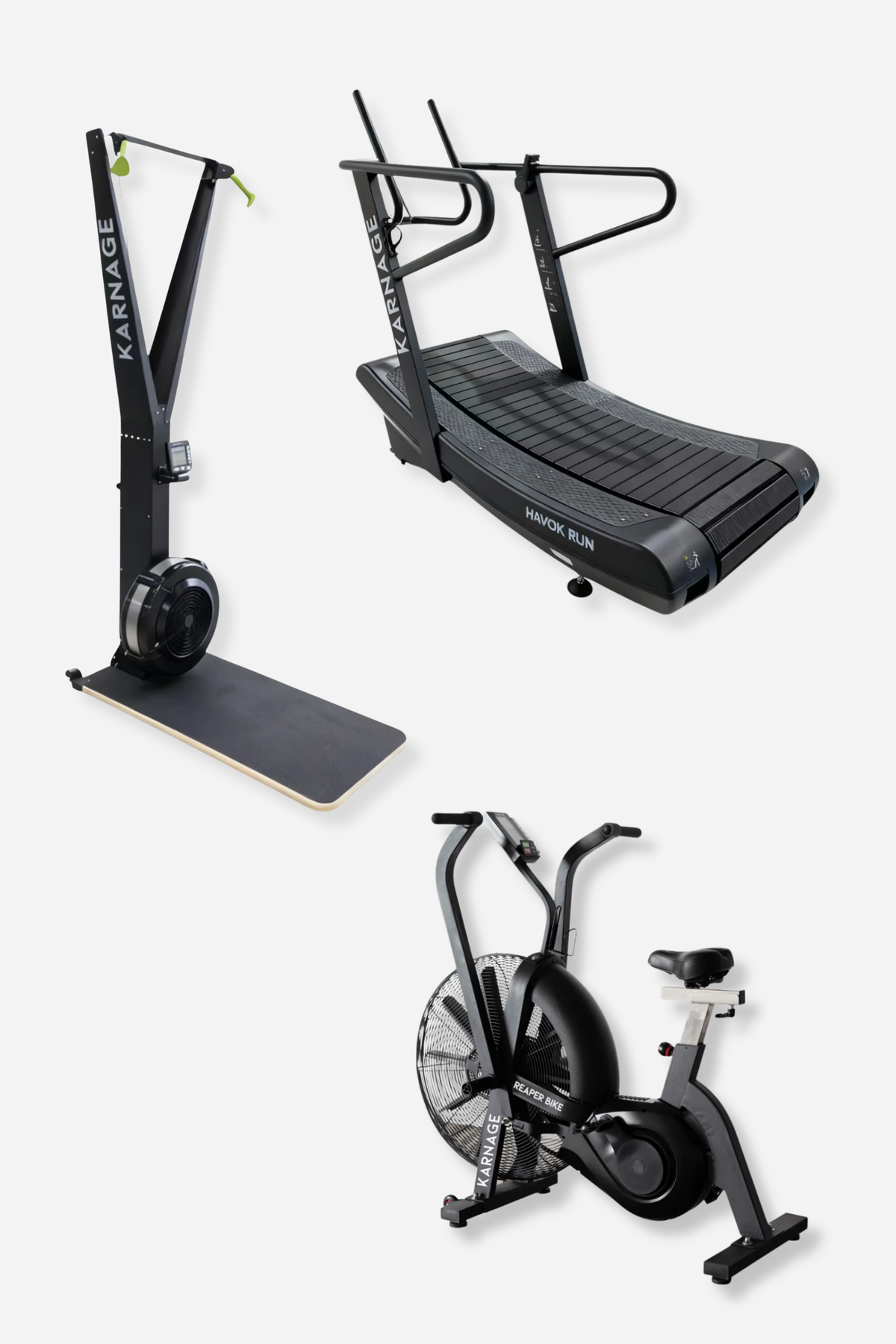 Karnage Havok HIIT Bundle (Treadmill, Air Bike, Ski)