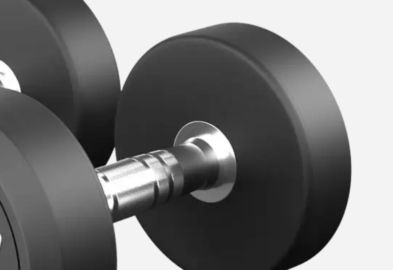 ERGONOMIC KNURLED HANDLES WITH FULL WEIGHT RANGE SUPPORT